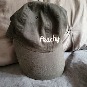 Black embroidered hat